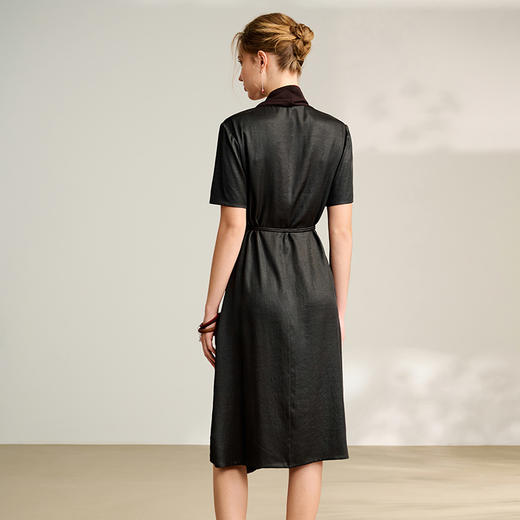 TANGY Collection/2025天意精品夏季新品中国风女士莨绸连衣裙 商品图3