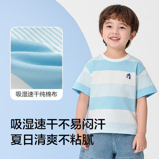 巴拉巴拉童装儿童t恤男童短袖女童宝宝上衣2025新款夏季吸湿速干 商品图3