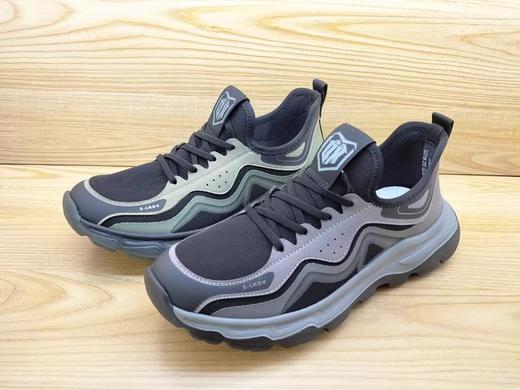 春季新款时尚运动休闲豪行男鞋14123058网面透气跑步潮款单鞋 商品图2