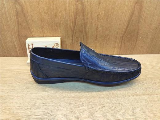 豪行春季新款12153016纯皮商务休闲男鞋豆豆皮鞋单鞋 商品图2