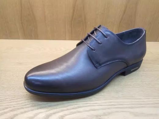 春季新款豪行真皮舒适休闲男鞋12157922时尚系带商务单鞋 商品图0