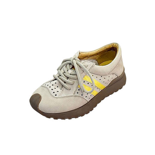 westory夏季新款超轻平底系带牛皮板鞋休闲运动鞋S24CM74471(尺码偏小，建议拍大一码） 商品图1