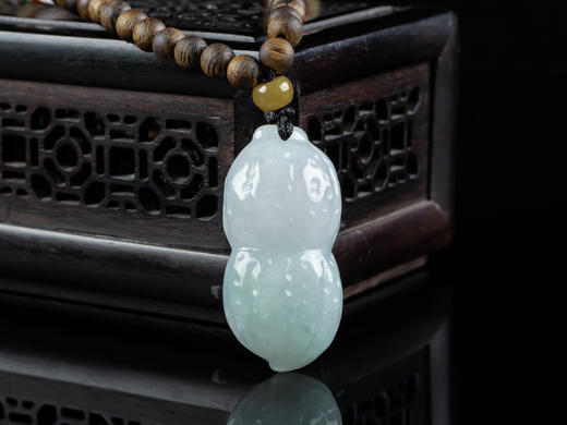 XY0003原创沉香+翡翠花生挂件 商品图3