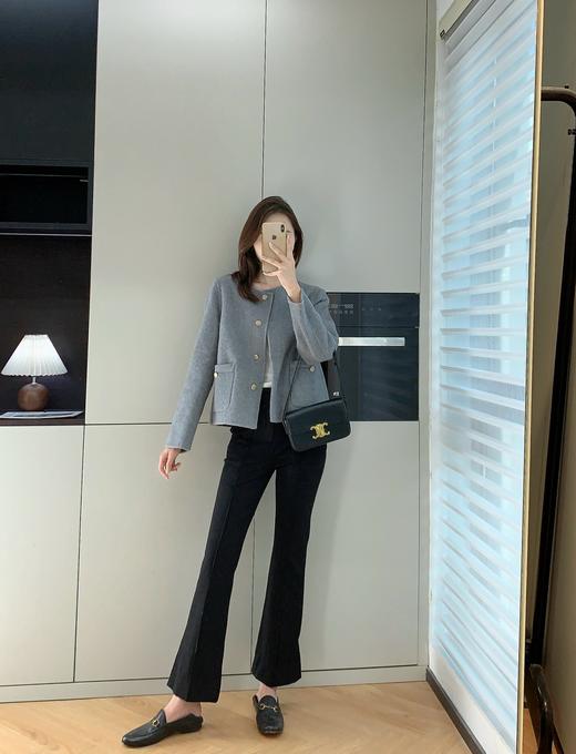 极简小香风羊毛桑蚕丝春秋外套 商品图4