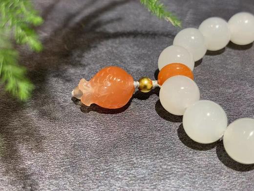 【御珠宫坊】羊脂白玉手串 商品图1