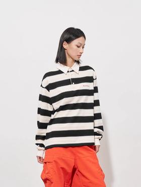 FMACM/POLO2501/提花拼缝 条纹POLO长袖