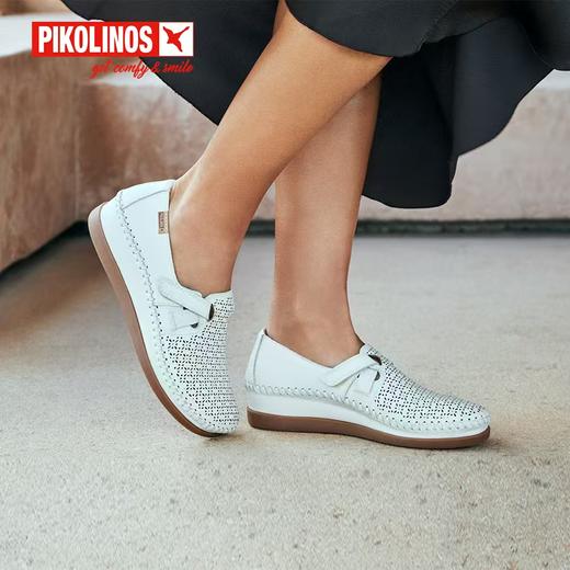 【Pikolinos 】  B3F |  派高雁25春季擦色牛皮镂空坡跟舒适单鞋PS251010 商品图1