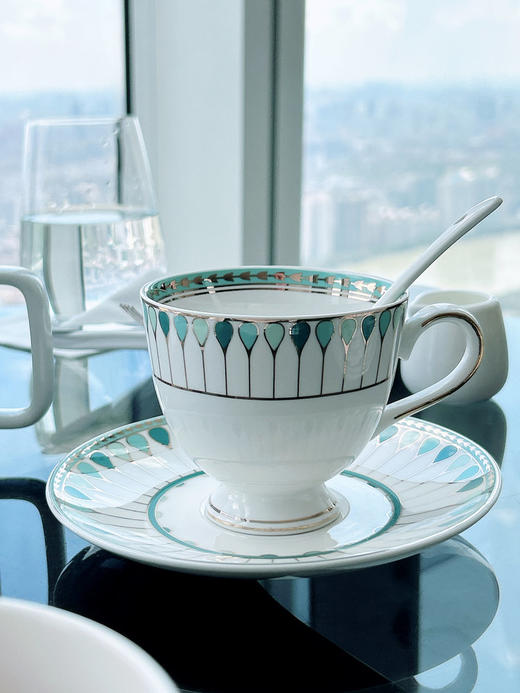 👑超高性价比【RoyalMore皇家摩尔英伦风尚咖啡杯碟套装】多道工序烧制，环保骨瓷，高温釉彩+手工描金，高定顶奢品质❗️分分钟Get皇室下午茶~ 商品图7