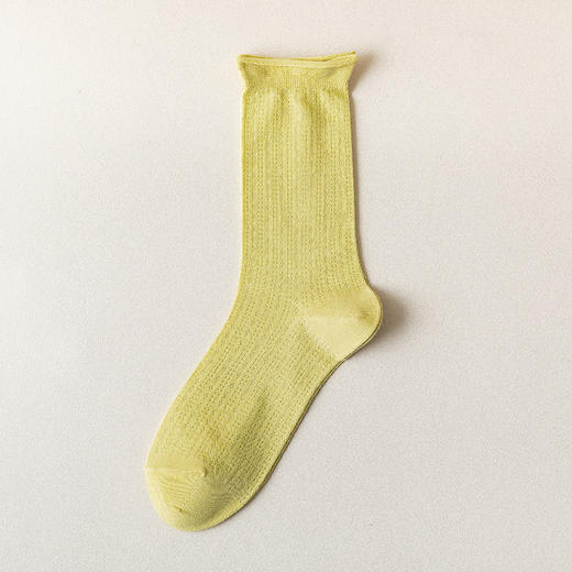 【春夏网眼袜子女中筒】透气薄款 纯色女士夏季长袜 堆堆袜棉袜月子 商品图14