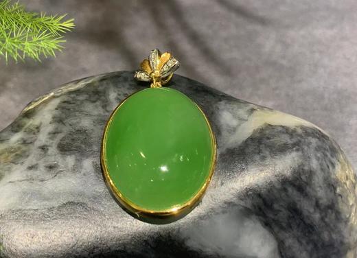 【御珠宫坊】金镶碧玉吊坠 商品图3