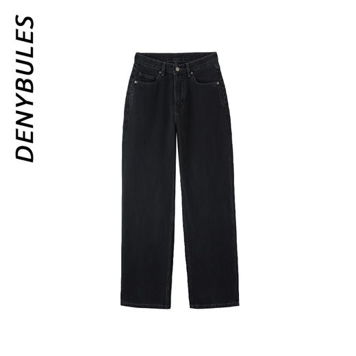 DENYBULES 春夏新款大牌原版修身直筒裤时尚休闲复古宽松水洗 商品图2