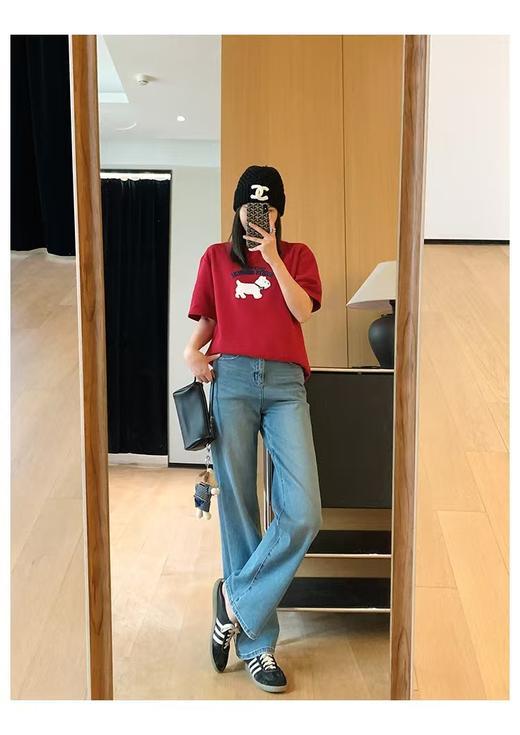 春新款赛罗纺小猫须百奇裤微直筒 商品图6