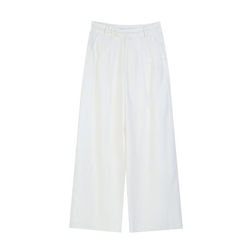 NEELLY纳俪商场同款春季新款宽松直筒时尚通勤长裤女随性休闲裤N25032H01155 商品图3