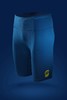 严素运动紧身短裤，蓝黄配色，弹性跑步运动紧身裤，男 / 女款，严素态度 商品缩略图1