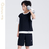 笛莎千与2025夏新款男童时尚拼接假两件男童短袖套装 商品缩略图2