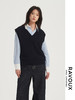 271219902藏青V领马甲 商品缩略图0