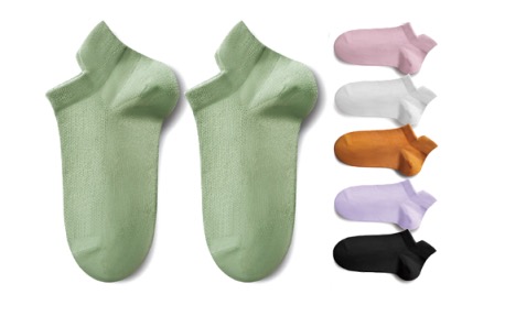 女士呼吸短袜（1双）