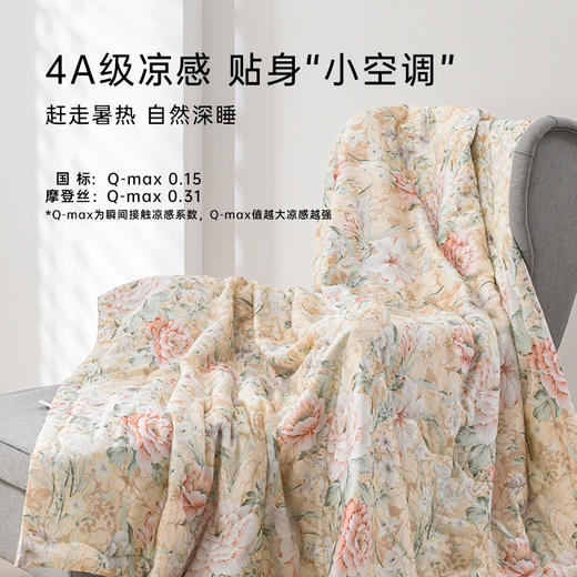 雅芳婷60支摩登丝夏薄被夏季凉感被子可水洗空调被丝滑透气夏凉被 商品图2