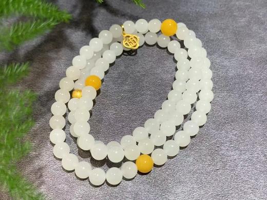 【御珠宫坊】羊脂白玉珠串 商品图1