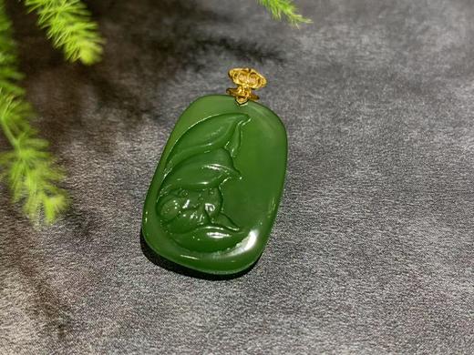 【御珠宫坊】金镶碧玉花牌 商品图3