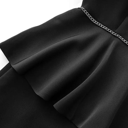 【高货wl】全新升级【铂金会员367/天猫489/差价122】(10409)洛诗琳25春款高品质职业通勤气质收腰显瘦法式缎面连衣裙 商品图3