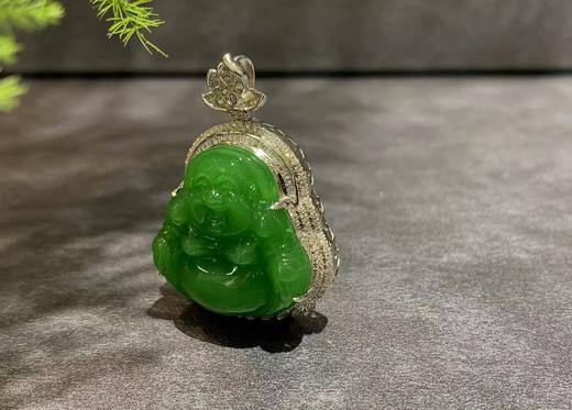 【御珠宫坊】金镶碧玉佛吊坠 商品图4