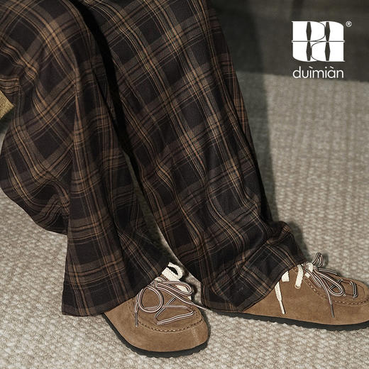 duimian对面-格子长裤 商品图1