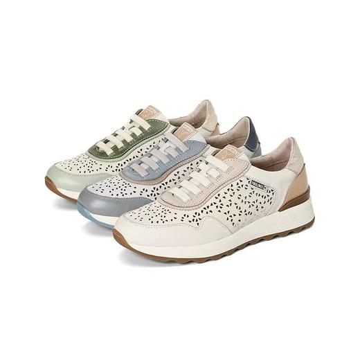 【Pikolinos】  B3F |  派高雁25春季牛皮深口圆头松紧带拼色运动鞋PS255302 商品图0