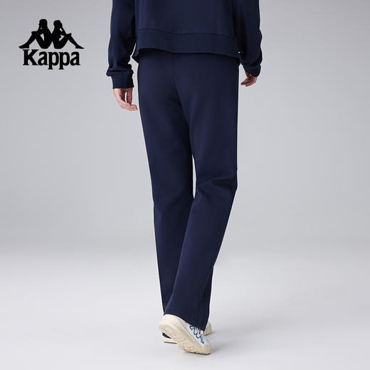 Kappa卡帕背靠背运动长裤女新款美式针织直筒裤休闲跑步裤训练裤K0F22AK42 商品图1