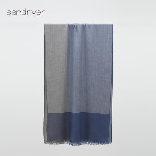 精纺人字纹羊绒围巾SJF92P809N 商品图6