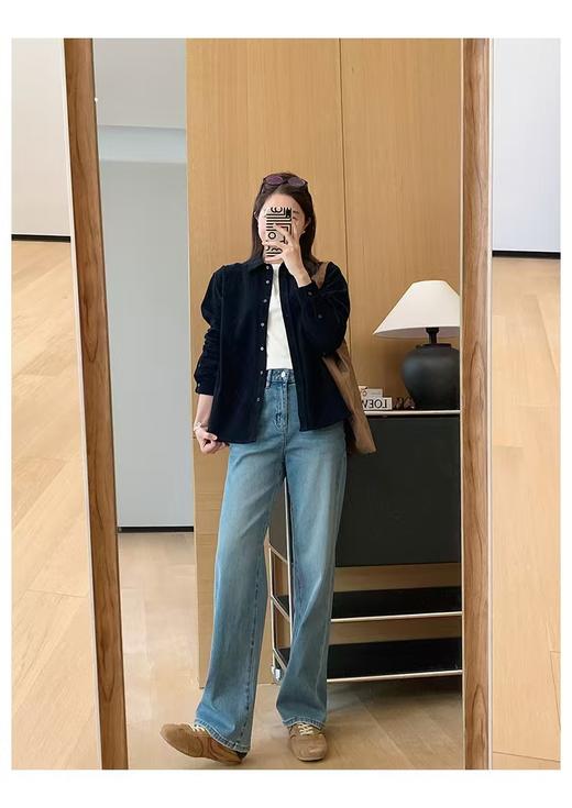 春新款赛罗纺小猫须百奇裤微直筒 商品图3