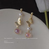 蝴蝶粉晶气质百搭简约耳饰 商品缩略图0