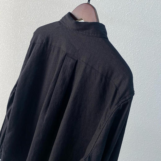 时尚经典2025早春长袖宽松版型翻领舒适透气亚麻衬衫上衣五色女款！ 商品图6