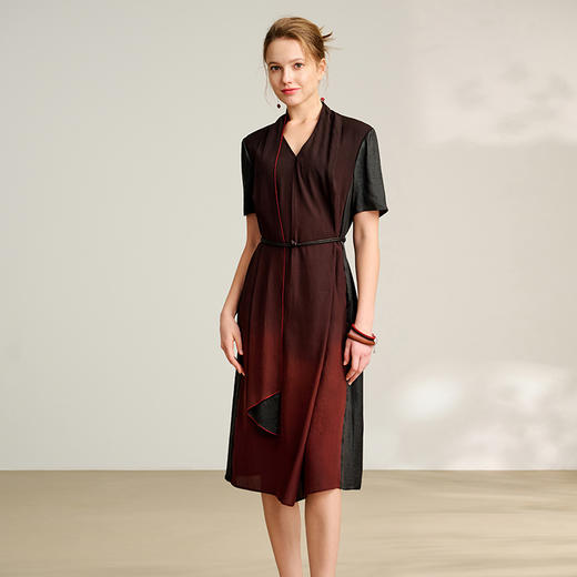 TANGY Collection/2025天意精品夏季新品中国风女士莨绸连衣裙 商品图4