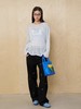Mood Like Me/MNZ2501/花朵刺绣直筒斜纹长裤 商品缩略图2