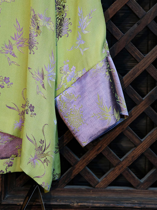 盛唐牡丹| 梅兰竹菊真丝留香绉上衣(售完不补) 商品图3