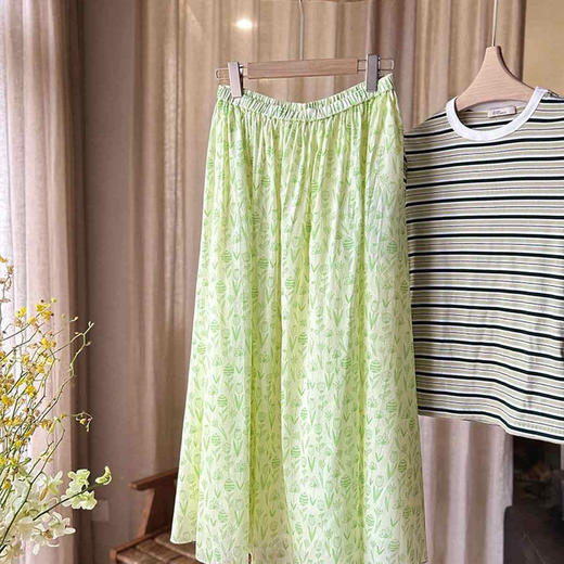 顺丰包邮洛诗琳15421夏季小清新半身裙2025新款气质百搭A字裙0379 商品图4