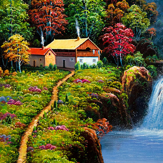 过道画/朝山画  金泉映山图 商品图4