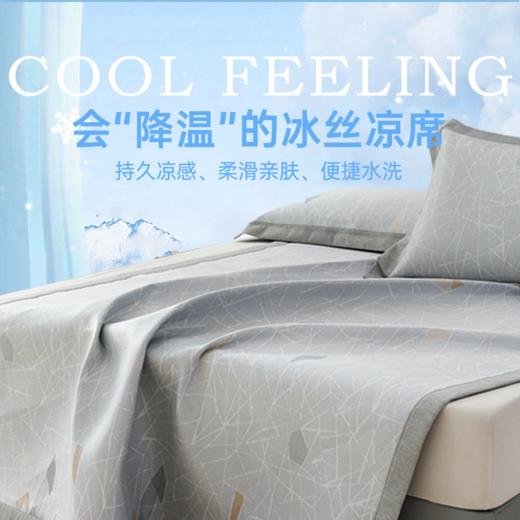 雅芳婷冰丝凉席可水洗夏季凉感透气空调席子吸湿排汗软席冰丝凉席 商品图0