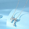 爆闪！卡蒂罗/KADER 月光蝶舞项链 纯银镶锆锁骨链 梦幻少女甜美蝴蝶结 精致小众设计感在逃公主闺蜜生日 商品缩略图3