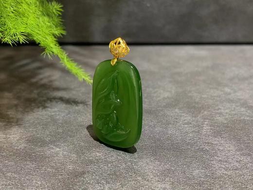 【御珠宫坊】金镶碧玉花牌 商品图4