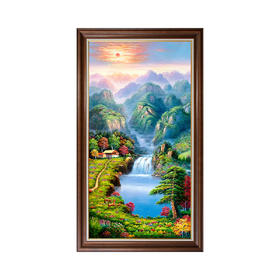 过道画/朝山画  金泉映山图