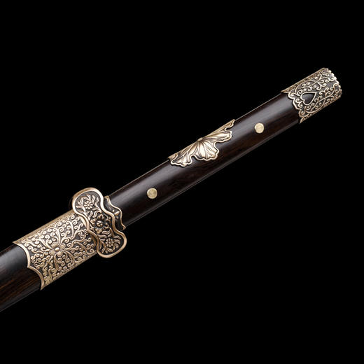 丁白缨 黄铜款 冷兵器刀剑 龙泉沈广隆宝剑一体传统刀剑 未开刃 商品图4