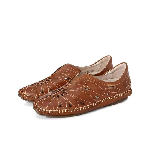 【Pikolinos】  B3F |  派高雁25春季牛皮中口圆头镂空平底休闲单鞋PS250504 商品图0