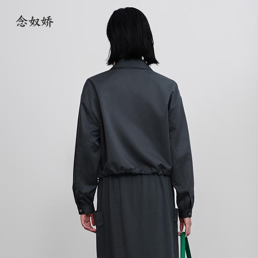 【商场同款】CNJ5373 “miu系夹克”  石墨灰色猎装夹克  短外套 商品图6