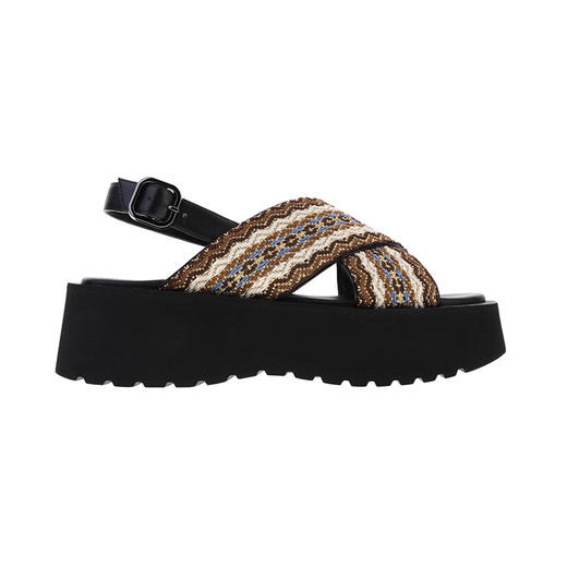 sheme女式奢华织带凉鞋休闲时尚可定制 商品图0