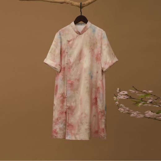 江南春春日花园油画连衣裙 商品图0