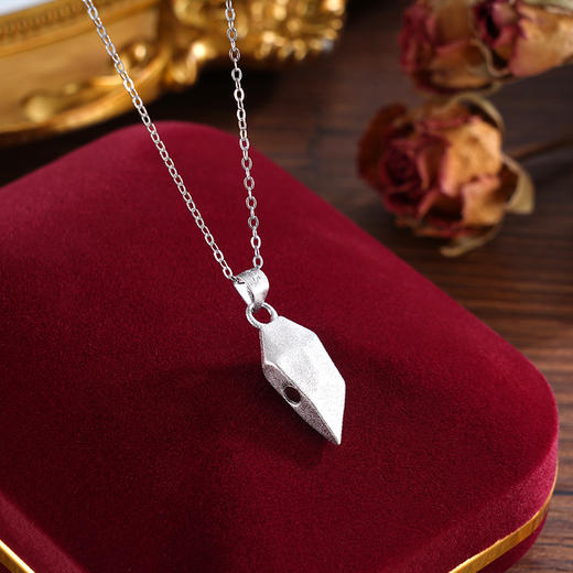 子佩集S925银【许愿相吸】套链【P000021】纯银时尚项链黑白爱心磁吸2502 商品图4