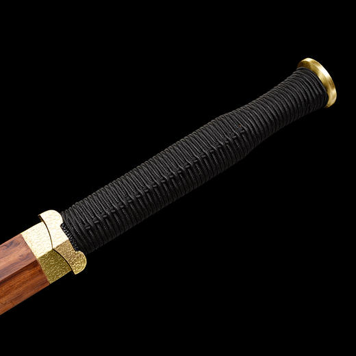 龙鳞汉剑 汉唐宝剑  花纹钢 龙泉沈广隆一体刀剑传统刀剑 未开刃 商品图4