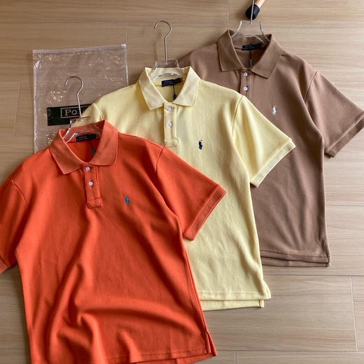点此购买 拉夫劳伦十二色通勤商务休闲纯色小LOGO刺绣纯棉短袖polo衫 cp 311083 商品图7